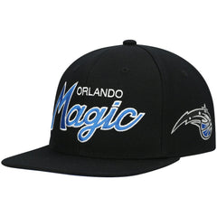 Orlando Magic Hardwood Classics Script 2.0 Snapback Hat for sale Black | Mitchell & Ness discount