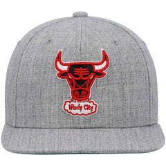 Chicago Bulls Hardwood Classics Team 2.0 Snapback Hat Heathered Gray | Mitchell & Ness Lifestyle