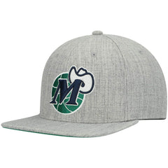 Dallas Mavericks Hardwood Classics Team 2.0 Snapback Hat for sale Heathered Gray | Mitchell & Ness Lifestyle