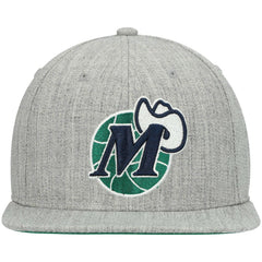 Dallas Mavericks Hardwood Classics Team 2.0 Snapback Hat for sale Heathered Gray | Mitchell & Ness Lifestyle