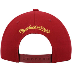 Cleveland Cavaliers Team Two-Tone 2.0 Snapback Hat for sale Wine/Gold | Mitchell & Ness outlet