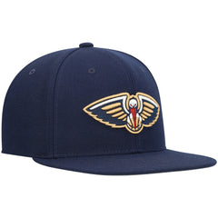 New Orleans Pelicans Ground 2.0 Snapback Hat Navy | Mitchell & Ness US