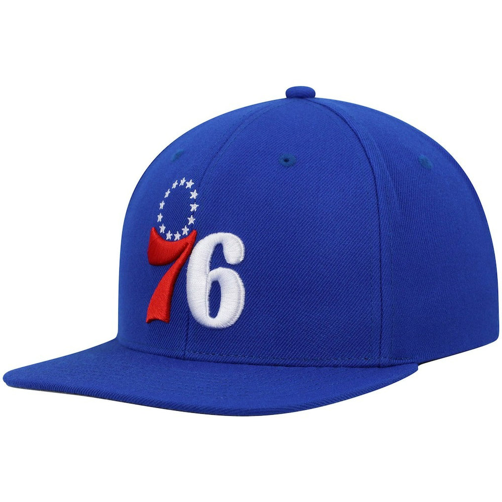 Philadelphia 76ers Ground 2.0 Snapback Hat Royal | Mitchell & Ness online