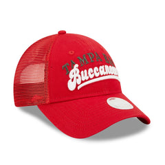 Tampa Bay Buccaneers New Era Women's Team Trucker 9FORTY Snapback Hat Red