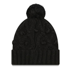 Pittsburgh Steelers New Era Women's Toasty Cuffed Knit Hat with Pom Black