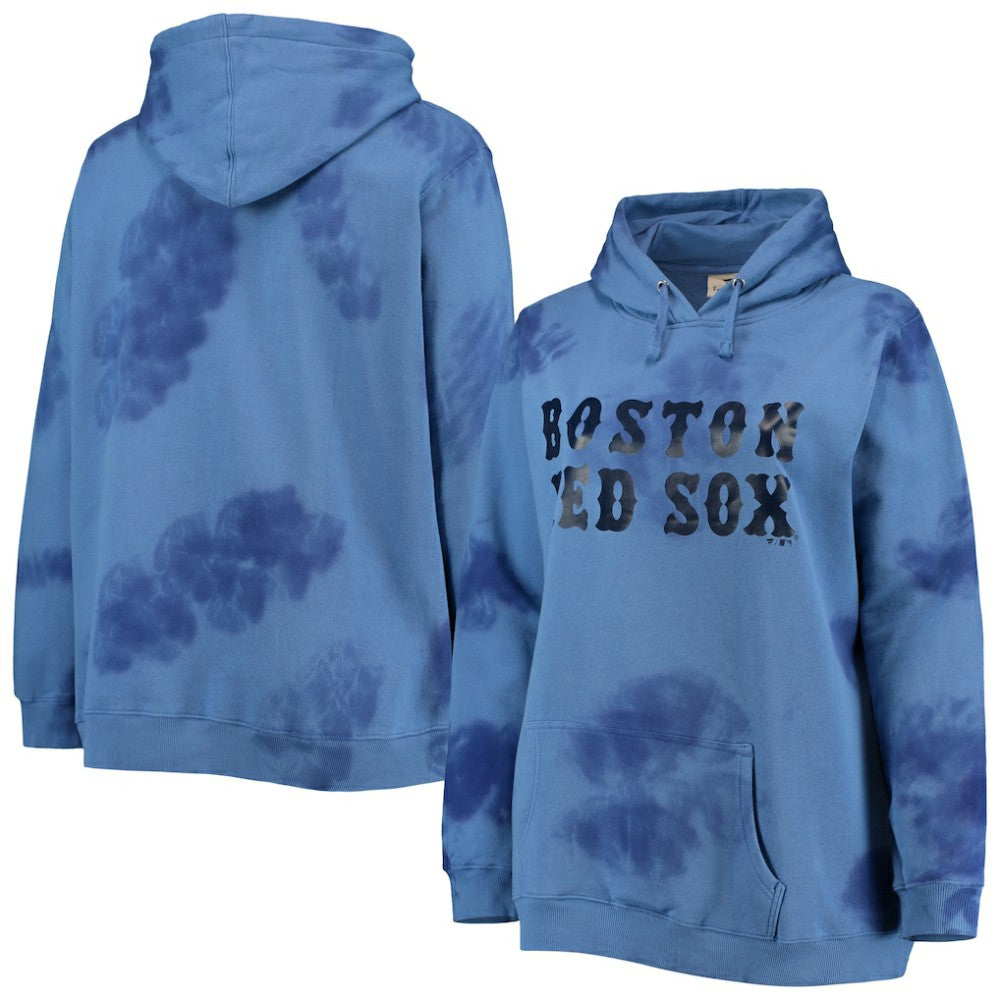 Boston Red Sox Women's Plus Size Cloud Pullover Hoodie - Navy - MLB Lifestyle