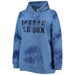 Boston Red Sox Women's Plus Size Cloud Pullover Hoodie - Navy - MLB Lifestyle