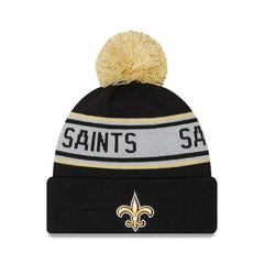 New Orleans Saints New Era Preschool Repeat Cuffed Knit Hat with Pom Black