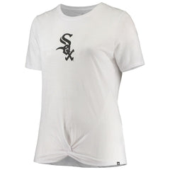 Chicago White Sox New Era Women's Plus Size 2-Hit Front Knot T-Shirt - White - New Era Online