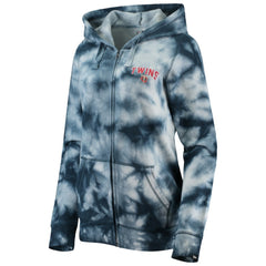 Minnesota Twins New Era Women's Tie-Dye Full-Zip Hoodie - Navy - New Era Discount