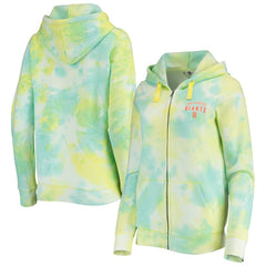 San Francisco Giants New Era Women's Tie-Dye Full-Zip Hoodie - White - New Era on Sale