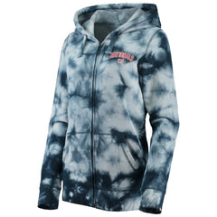 Washington Nationals New Era Women's Tie-Dye Full-Zip Hoodie - Navy - New Era Discount
