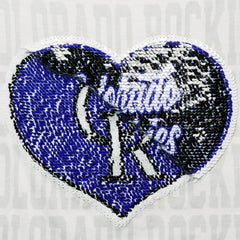 Colorado Rockies New Era Girls Youth Flip Sequin Heart Crop Top - White - New Era Discount