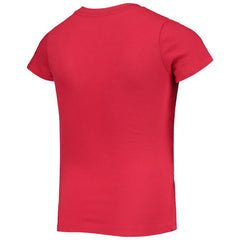 Washington Nationals New Era Girls Youth Flip Sequin Team T-Shirt - Red - New Era on Sale