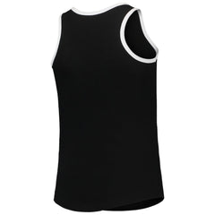 Chicago White Sox New Era Girls Youth Henley Tank Top - Black - New Era Discount