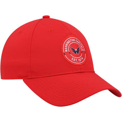 Washington Capitals adidas Team Circle Slouch Adjustable Hat - Red - NHL 4687102
