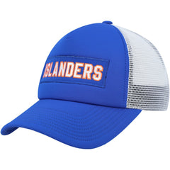 New York Islanders adidas Team Plate Trucker Snapback Hat - Royal/White - NHL 4687150