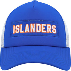 New York Islanders adidas Team Plate Trucker Snapback Hat - Royal/White - NHL 4687150