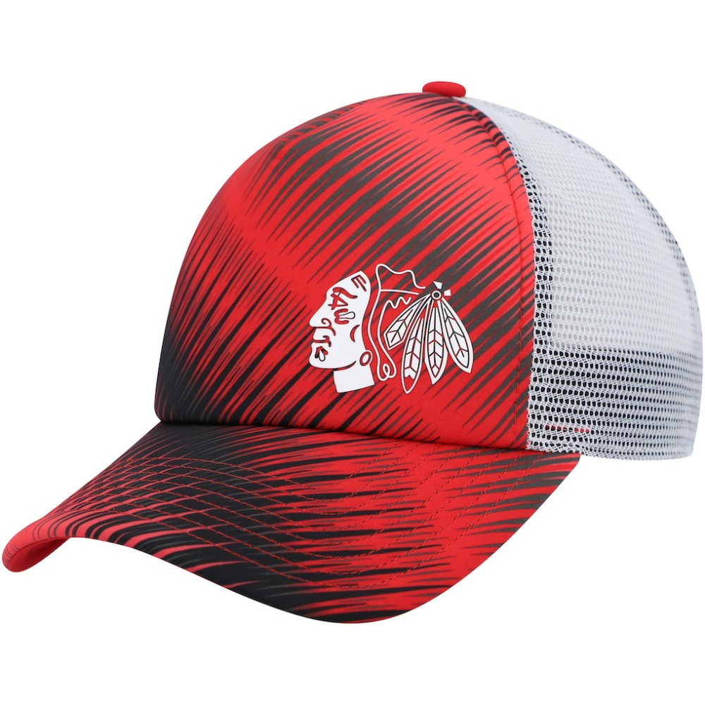 Chicago Blackhawks adidas Women's Graphic Foam Trucker Snapback Hat - Red/White - NHL 4688372