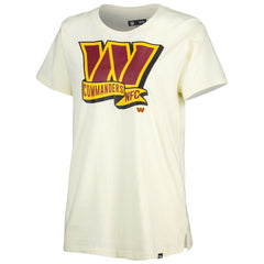 Washington Commanders New Era Women's Chrome Sideline T-Shirt Cream