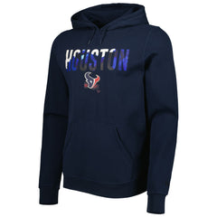 Houston Texans New Era Ink Dye Pullover Hoodie Navy