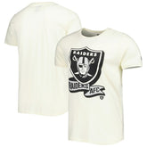 Las Vegas Raiders New Era Sideline Chrome T-Shirt Cream