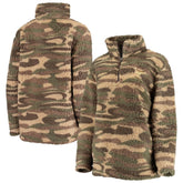 St. Louis Blues G-III Sports by Carl Banks Women's Sherpa Quarter-Zip Jacket - Camo - NHL 4692603