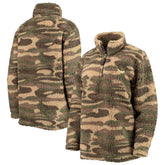 Washington Capitals G-III Sports by Carl Banks Women's Sherpa Quarter-Zip Jacket - Camo - NHL 4692604