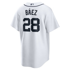 Javier Baez Detroit Tigers Nike Home Replica Player Jersey - White - Nike on Sale