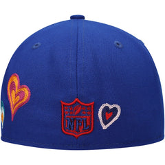 New York Giants New Era Chain Stitch Heart 59FIFTY Fitted Hat Royal