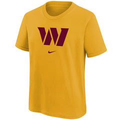 Nike Washington Commanders Youth Team Logo T-Shirt Gold