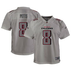 Nike Kyle Pitts Atlanta Falcons Youth Atmosphere Game Jersey Gray