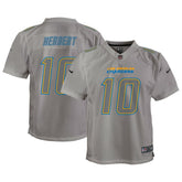Nike Justin Herbert Los Angeles Chargers Youth Atmosphere Game Jersey Gray