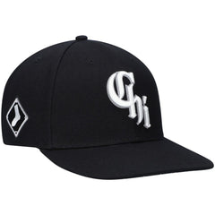 Chicago White Sox '47 2021 City Connect Captain Snapback Hat - Black - 47 brand Lifestyle
