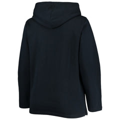 Detroit Tigers Soft as a Grape Women's Plus Size Side Split Pullover Hoodie - Navy - MLB Sale