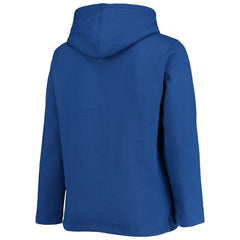 Los Angeles Dodgers Soft as a Grape Women's Plus Size Side Split Pullover Hoodie - Royal - MLB on Sale