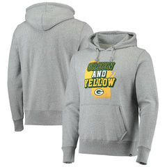 47 brand Green Bay Packers '47 Team Headline Pullover Hoodie Heathered Gray