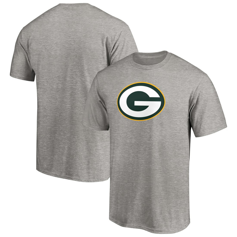 Fanatics Green Bay Packers Primary Logo T-Shirt Heather Gray