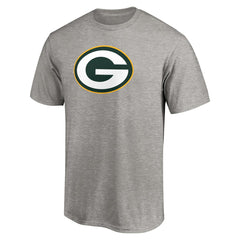 Fanatics Green Bay Packers Primary Logo T-Shirt Heather Gray