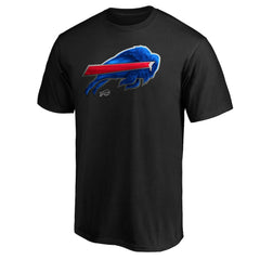 Buffalo Bills Midnight Mascot Team Logo T-Shirt Black