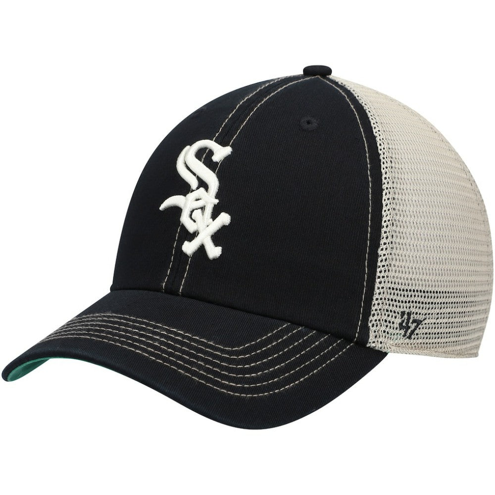 Chicago White Sox '47 Trawler Clean Up Trucker Snapback Hat - Black - 47 brand Sale