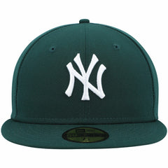New York Yankees New Era White Logo 59FIFTY Fitted Hat - Green - New Era on Sale