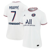Kylian Mbappé Paris Saint-Germain Jordan Brand Women's 2021/22 Fourth Replica Jersey White - Jordan