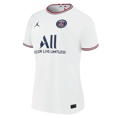 Kylian Mbappé Paris Saint-Germain Jordan Brand Women's 2021/22 Fourth Replica Jersey White - Jordan