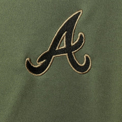 Atlanta Braves Levelwear Delta Pursue Quarter-Zip Jacket - Olive - MLB on Sale