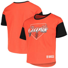 San Francisco Giants Girls Youth Bleachers T-Shirt - Orange - MLB Online