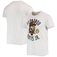 Fernando Tatis Jr. San Diego Padres Homage Caricature Tri-Blend T-Shirt - White - MLB Sale