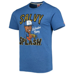 Salvador Perez Kansas City Royals Homage Caricature Tri-Blend T-Shirt - Royal - MLB on Sale