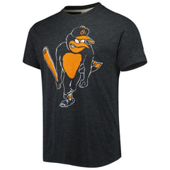 Baltimore Orioles Homage Hand-Drawn Logo Tri-Blend T-Shirt - Charcoal - MLB Sale