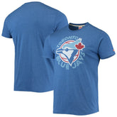 Toronto Blue Jays Homage Hand-Drawn Logo Tri-Blend T-Shirt - Royal - MLB on Sale